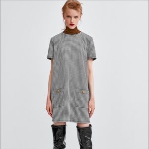 ZARA Houndstooth Dress